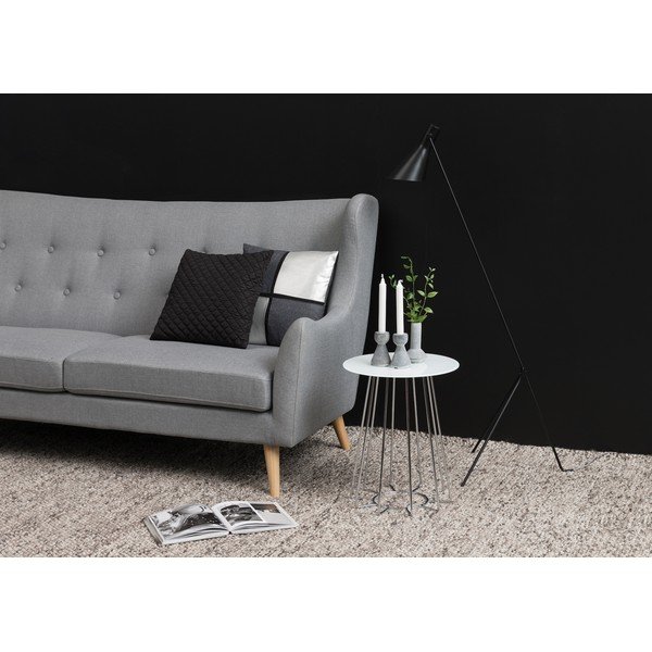 Casia fehér tárolóasztal, ⌀ 40 cm - Actona-image-2