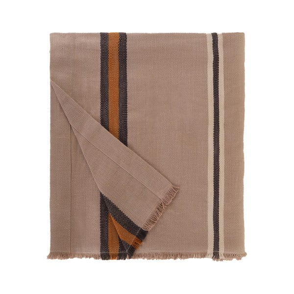 Aren bézs pamut- és lenkeverék ágytakaró, 180 x 240 cm - Buldan's-image-4