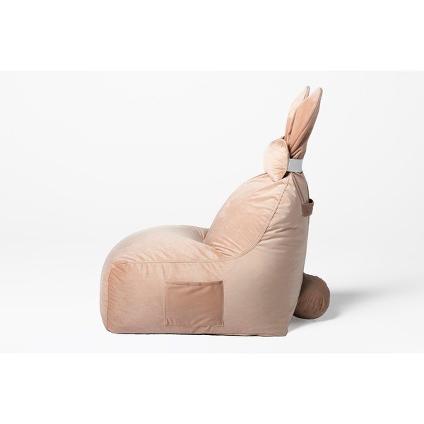 Világos rózsaszín gyerek babzsák Funny Bunny – The Brooklyn Kids-image-3