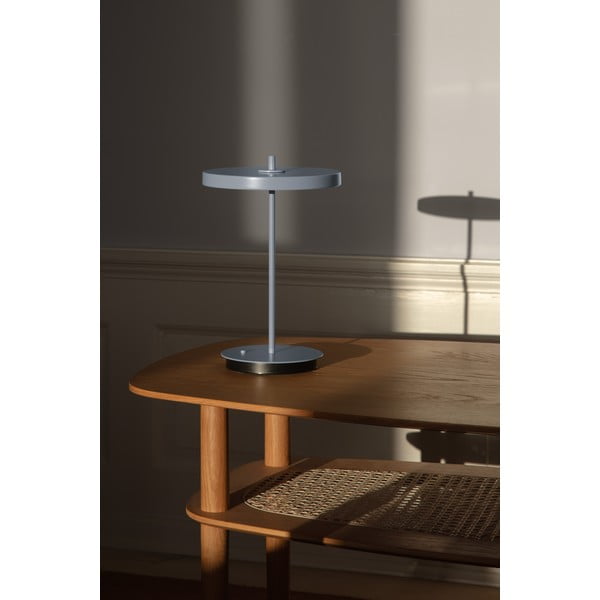 Világoskék fém LED asztali lámpa fém búrával (magasság 31 cm) Asteria Move – UMAGE-image-1