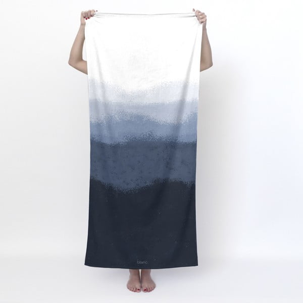 Fehér-kék fürdőlepedő 70x150 cm Nightfall – Blanc