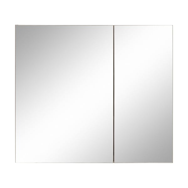Wisla szürke fali fürdőszobai szekrény tükörrel, 80 x 70 cm - Støraa-image-2