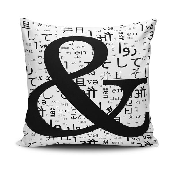 Cushion Love Letter pamut keverék párnahuzat, 45 x 45 cm