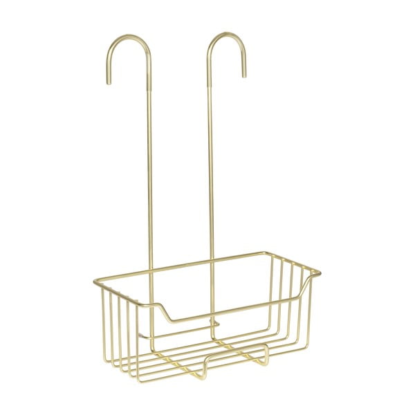 Aranyszínű függő rozsdamentes acél fürdőszobai polc Milo – Wenko-image-4