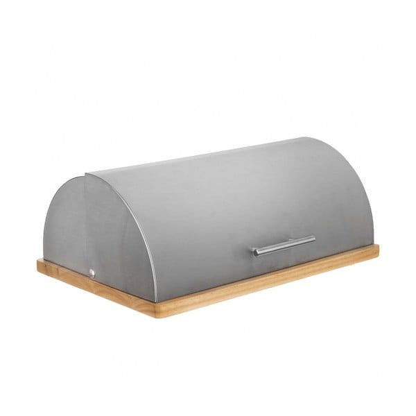 Basic rozsdamentes acél és bambusz kenyérdoboz - Orion-image-1