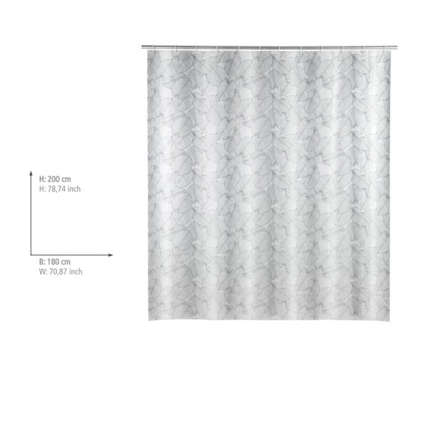 Samoa világosszürke zuhanyfüggöny - Wenko-image-1