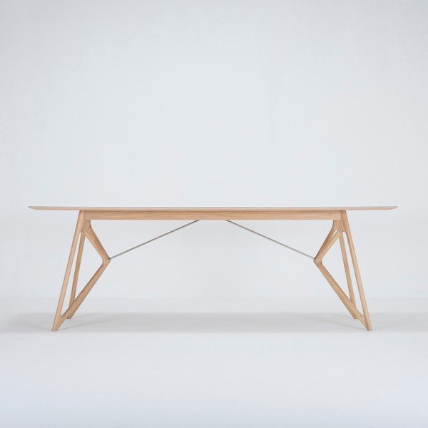 Tink tölgyfa étkezőasztal, 220 x 90 cm - Gazzda-image-1