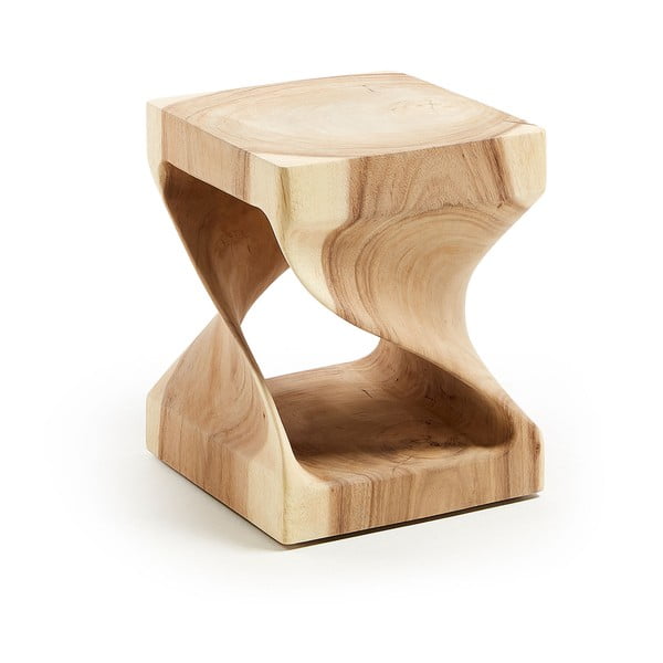 Munggur fa tárolóasztal 30x30 cm Hakon – Kave Home