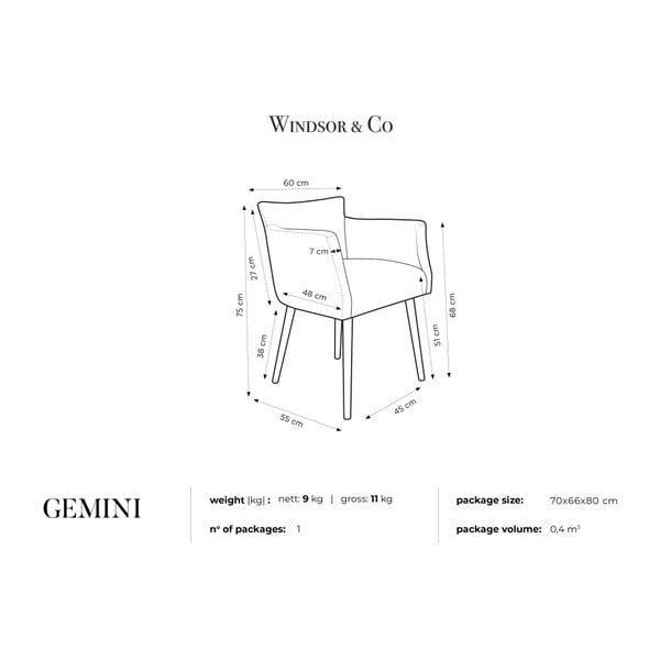 Gemini bársonyszék - Windsor & Co Sofas-image-3