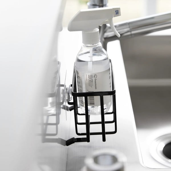 Fekete öntapadós fém mosogatóeszköz tartó Film Hook – YAMAZAKI-image-4