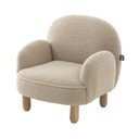 Bézs buklé gyerek fotel Rocky – Vipack