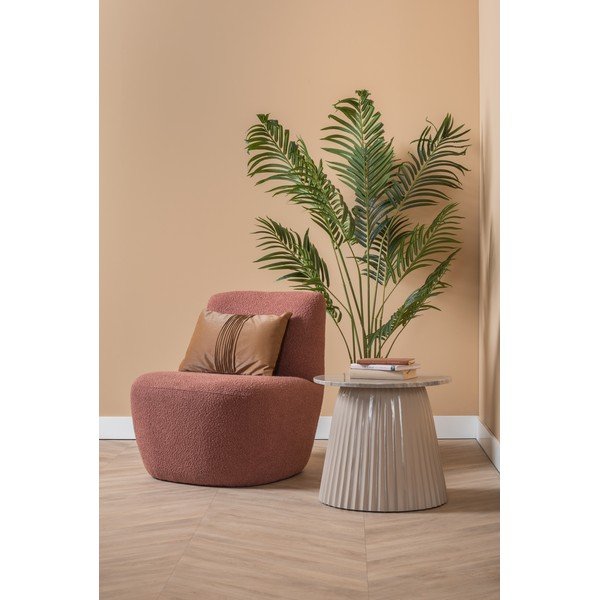 Rózsaszín buklé fotel Ada – Leitmotiv-image-1