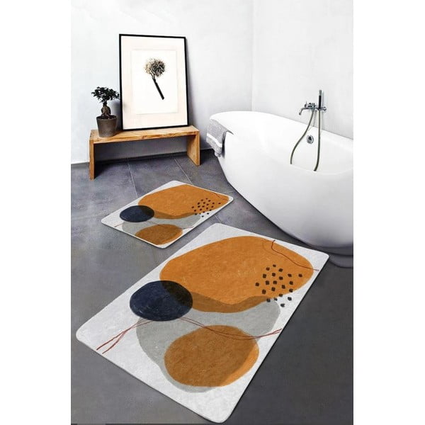 Bársony fürdőszobai kilépő szett 2 db-os 60x100 cm – Mila Home-image-2