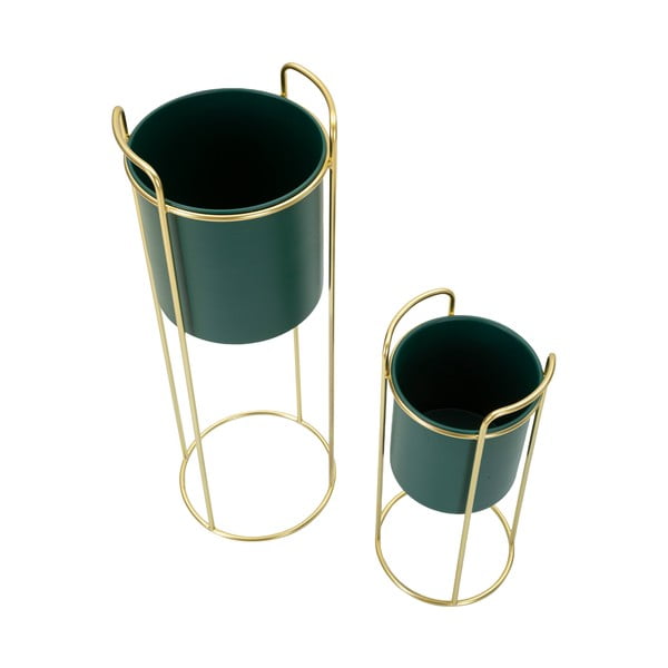 Fém kaspó szett 2 db-os ø 24 cm Grent Slim – Mauro Ferretti-image-2