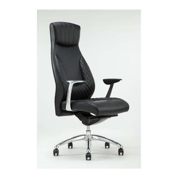 Luxe fekete forgó irodai szék - RGE