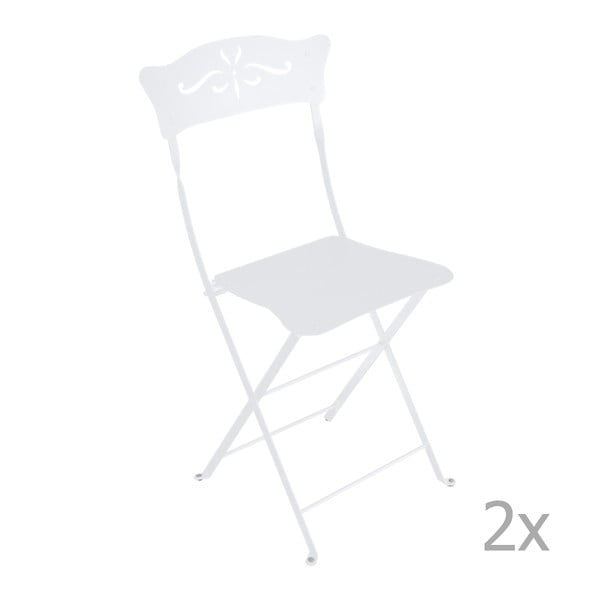 Bagatelle fehér összecsukható kerti szék, 2 db - Fermob