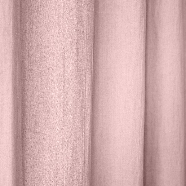 Night Time világos rózsaszín középen elhúzható vászonfüggöny, 250 x 140 cm - Linen Tales-image-1