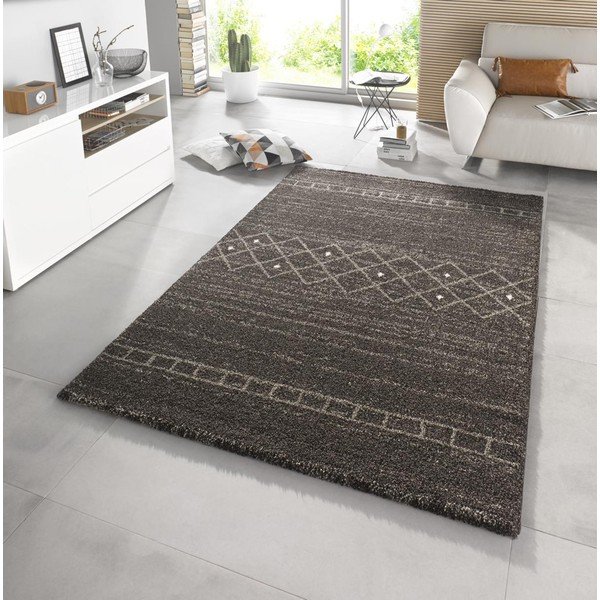 Stripes barna szőnyeg, 80 x 150 cm - Mint Rugs-image-1