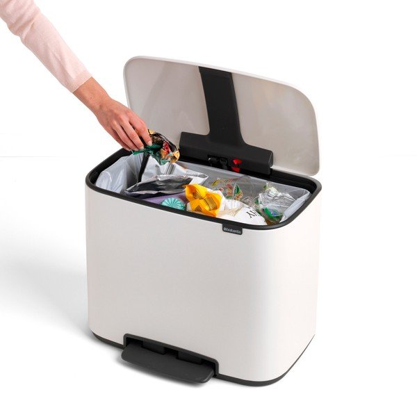 Fehér szemetes, 36 l - Brabantia-image-1