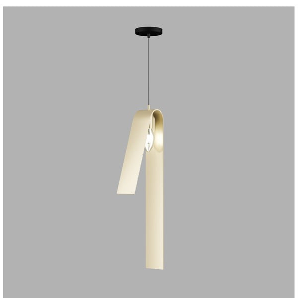 Fekete-aranyszínű függőlámpa fém búrával Fold – Squid Lighting