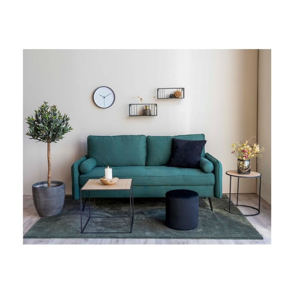 Ejby fekete puff, ø 34 cm - House Nordic-image-1