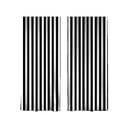 Fekete-fehér függöny szett 2 db-os 140x260 cm – Mila Home