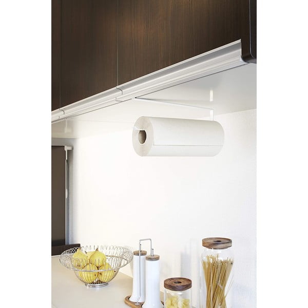 Tower fehér függő konyhai papírtörlő tartó - Yamazaki-image-1