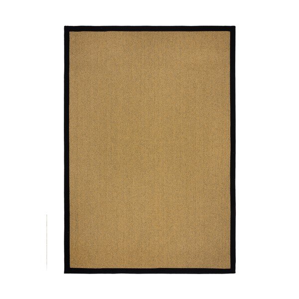 Fekete-világosbarna kültéri-beltéri szőnyeg 120x170 cm Sisal Look – Flair Rugs