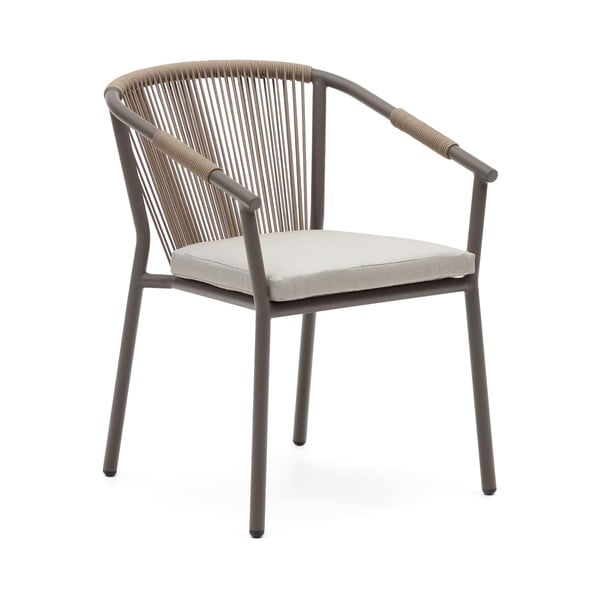 Bézs fém kerti szék Xelida – Kave Home