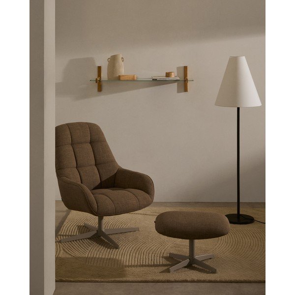 Barna lábtartó Jaspe – Kave Home-image-1