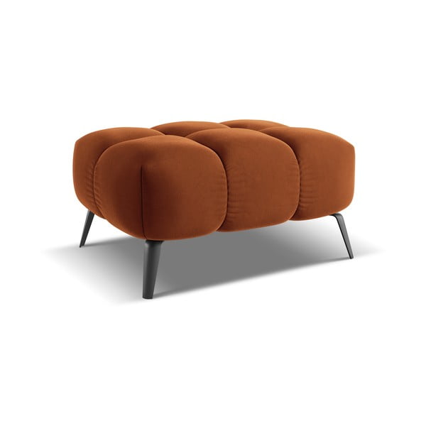 Narancssárga bársony lábtartó Nalu – Makamii-image-2