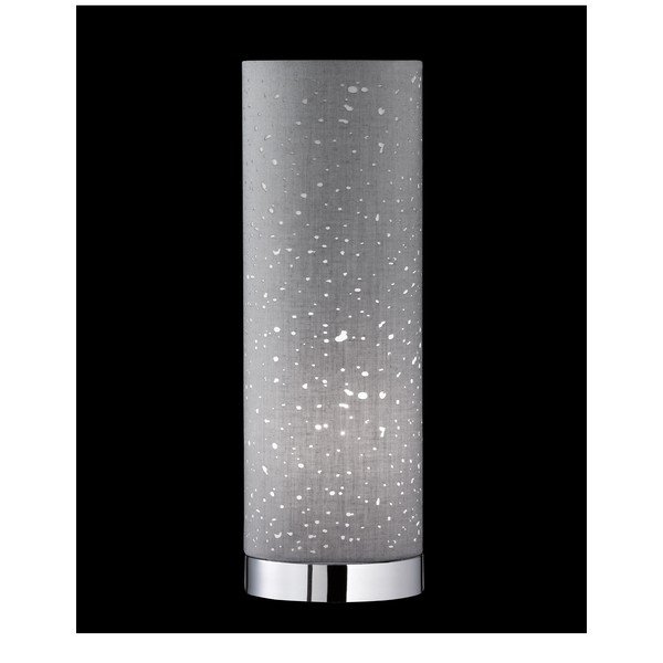 Szürke asztali lámpa textil búrával (magasság 35 cm) Thor – Fischer & Honsel-image-1