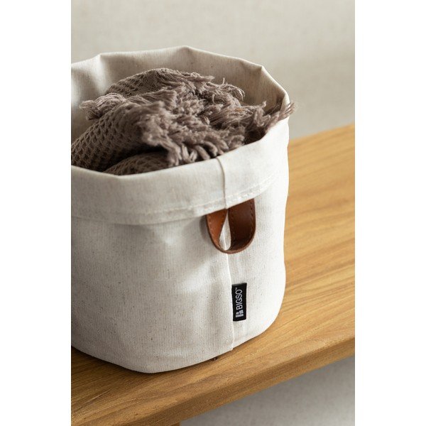 Textil tárolókosár ø 20x20 cm Soft Storage Round – Bigso-image-1