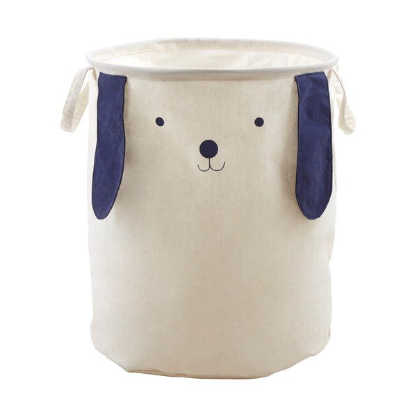 Fehér textil játéktároló kosár ø 39x48 cm Mimo Dog Face – Premier Housewares