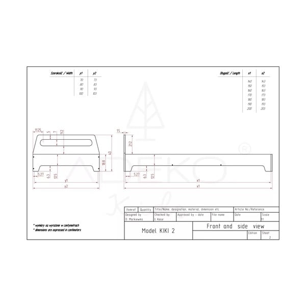 Gyerekágy 90x190 cm Kiki 2 - Adeko-image-3