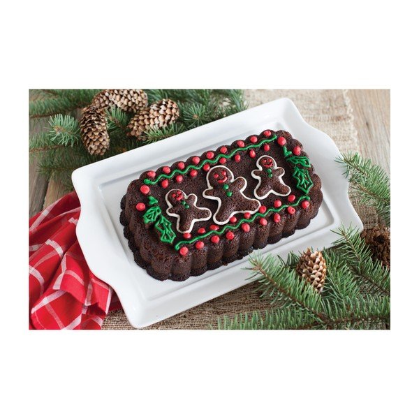 Gingerbread Family ezüstszínű sütőforma, 1,4 l - Nordic Ware-image-3
