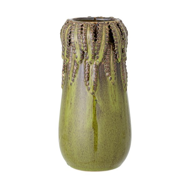 Eloi zöld üveg váza, magasság 21 cm - Bloomingville