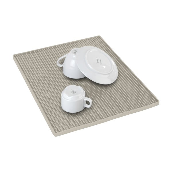 Bézs gumi edénycsepegtető alátét 40x30 cm Maxi – Wenko