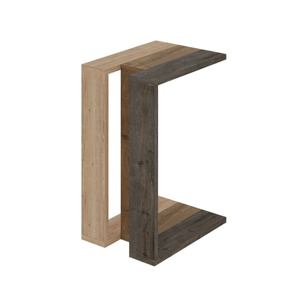 Tárolóasztal tölgyfa dekorral 40x30 cm Macha – Marckeric-image-3