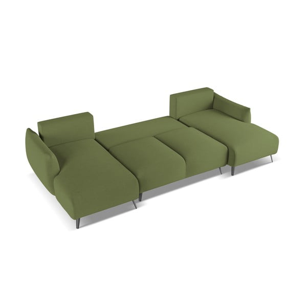 Zöld sarokkanapé Malie – Makamii-image-3