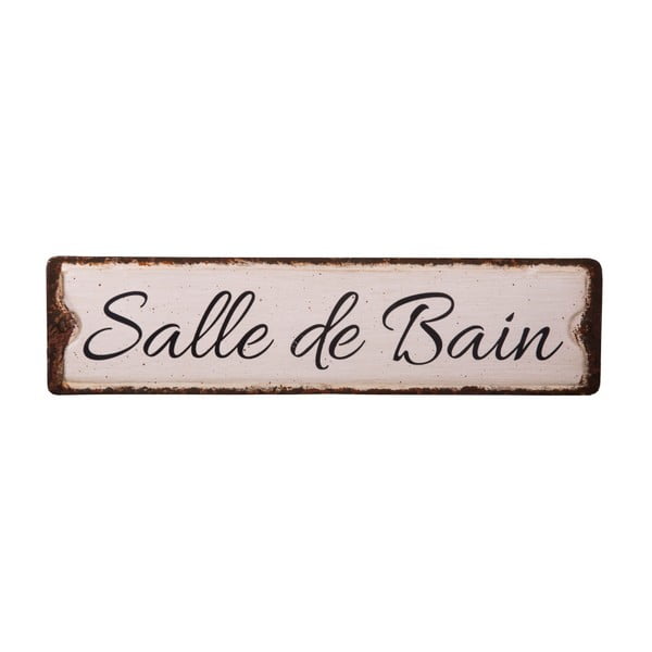 Fém falitábla 40x10 cm Salle De Bain – Antic Line