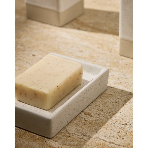 Krémszínű kerámia szappantartó Careli – Kave Home-image-1