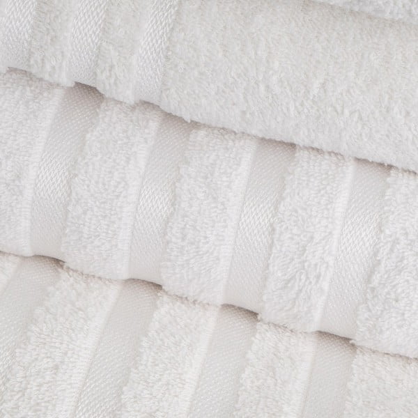 Fehér frottír pamut törölköző 30x50 cm Simple – Casa Selección-image-1