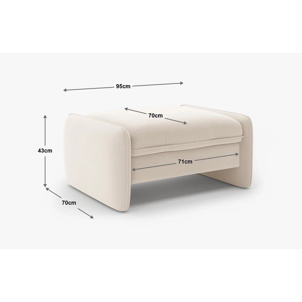 Sötétszürke zsenília lábtartó Georgia – Micadoni -image-3