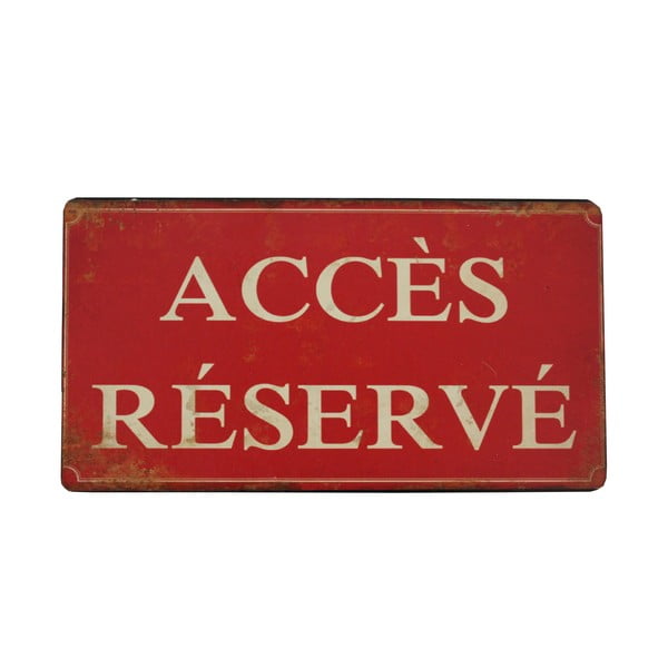 Acces Reserve függő tábla - Antic Line