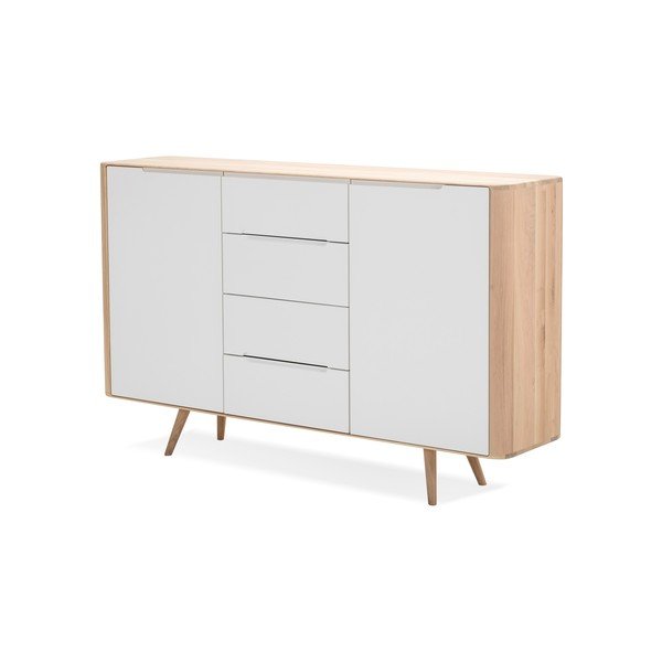 Ena Two tölgyfa komód, 180 x 110 cm - Gazzda-image-2