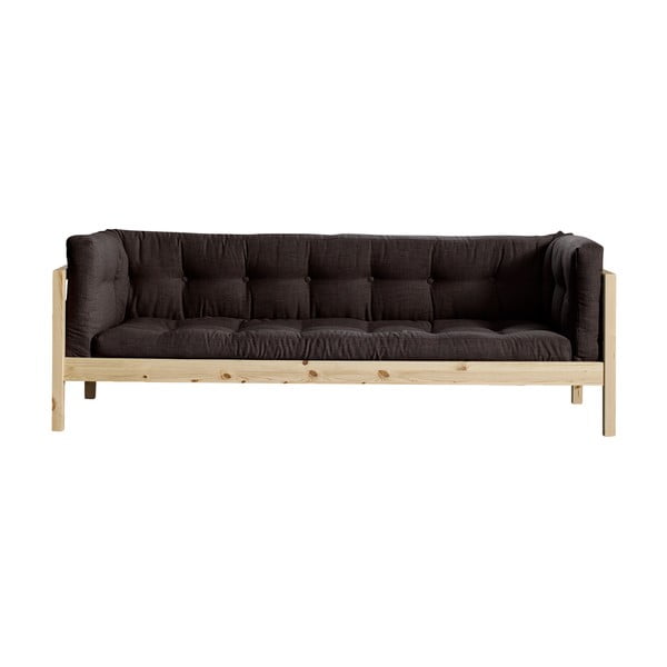 Fusion Natural/Linoso Choco háromszemélyes kanapé - Karup