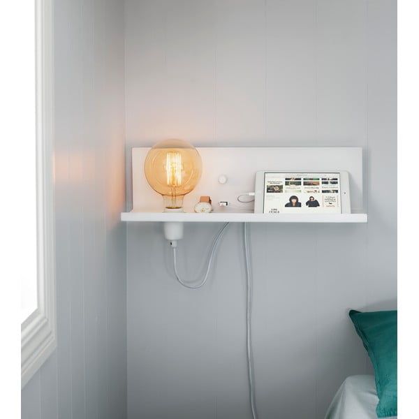 Multi fehér fali lámpa USB töltőállomással - Markslöjd-image-1