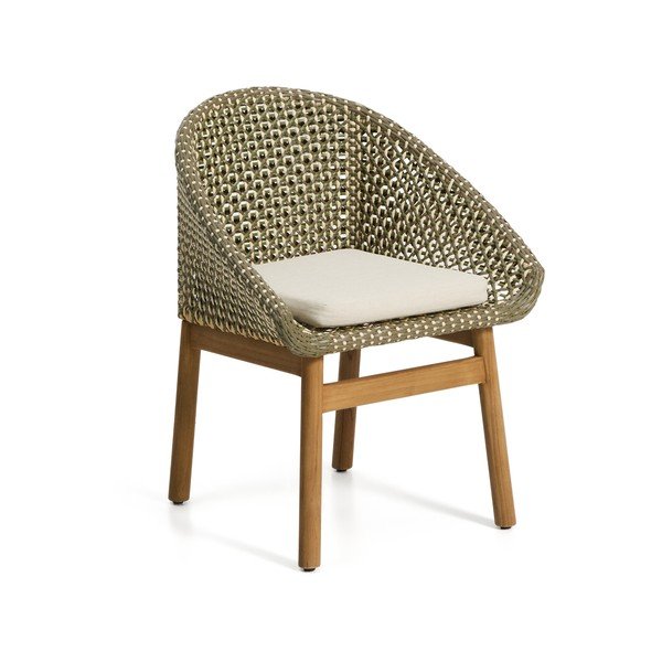 Zöld rattan kerti szék Olbia – Kave Home