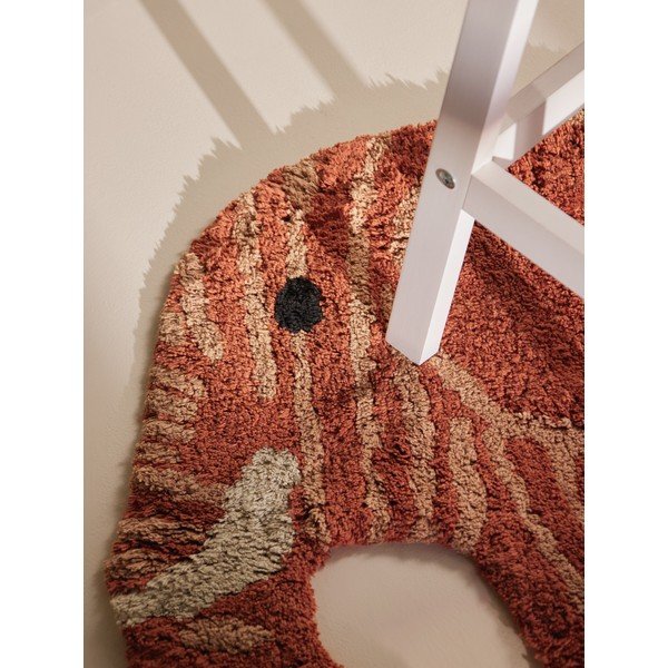 Terrakotta színű mosható-kézi szövésű pamut gyerek szőnyeg 75x120 cm Snuggle Elodie – Hanse Home-image-4